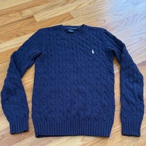 Navy Cable Knit Sweater